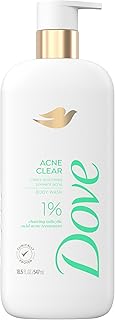 Dove Body Wash Acne Clears & helps prevent acne 1% clearing salicylic acid acne treatment 18.5 oz