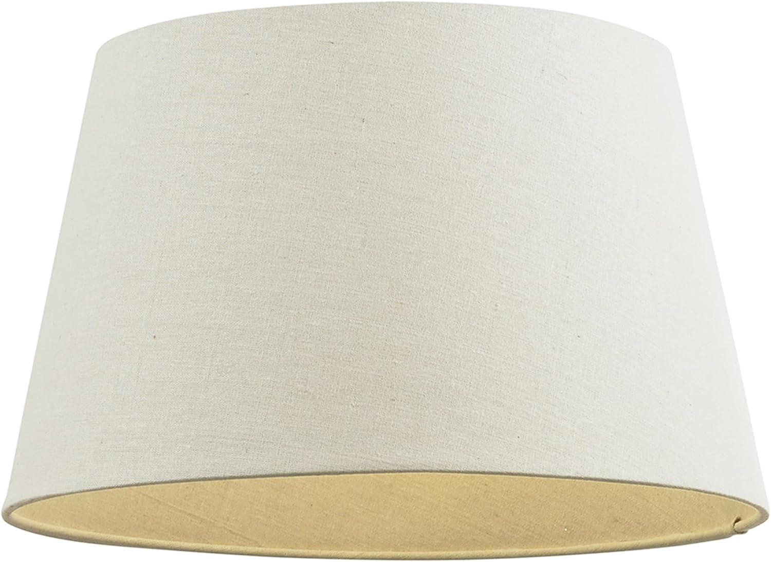 Betta Lighting Table & Floor Lampshade - 10-Inch Empire Drum Light Shade in Ivory Linen Mix Fabric - Compatible with 60W E27 or B22 GLS (Bulb Not Supplied)