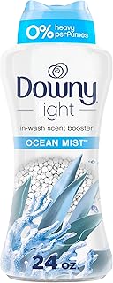 Downy Light In Wash Scent Booster Beads, Ocean Mist Scent, 24 oz, No Heavy Perfumes, Downy Scent Booster Beads, Unstoppable Laundry Beads, Odor Eliminator