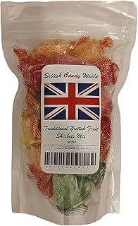 British Candy World Sweets A Very True British Classic Sweets Candy FRUIT SHERBETS British Fruity Sherbets Imported From The United Kingdom UK England Wrapped Fruit Flavored Hard Boiled Sweets With A Tangy Sherbet Centre Old Fashioned & Quality Retro Candies Wrapped Boiled Candy British Sweets The Very Best Handmade British Sweets A True British Classic Fruit Flavored Sherbet Sweet Candy
