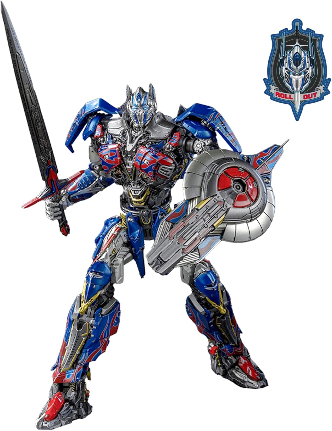 YOLOPARK Transformers: The Last Knight Optimus Prime with Upgraded Weaponry,Highly Articulated 7.87 Inch Transformers Action Figure for Ages 15 and Up,No Converting