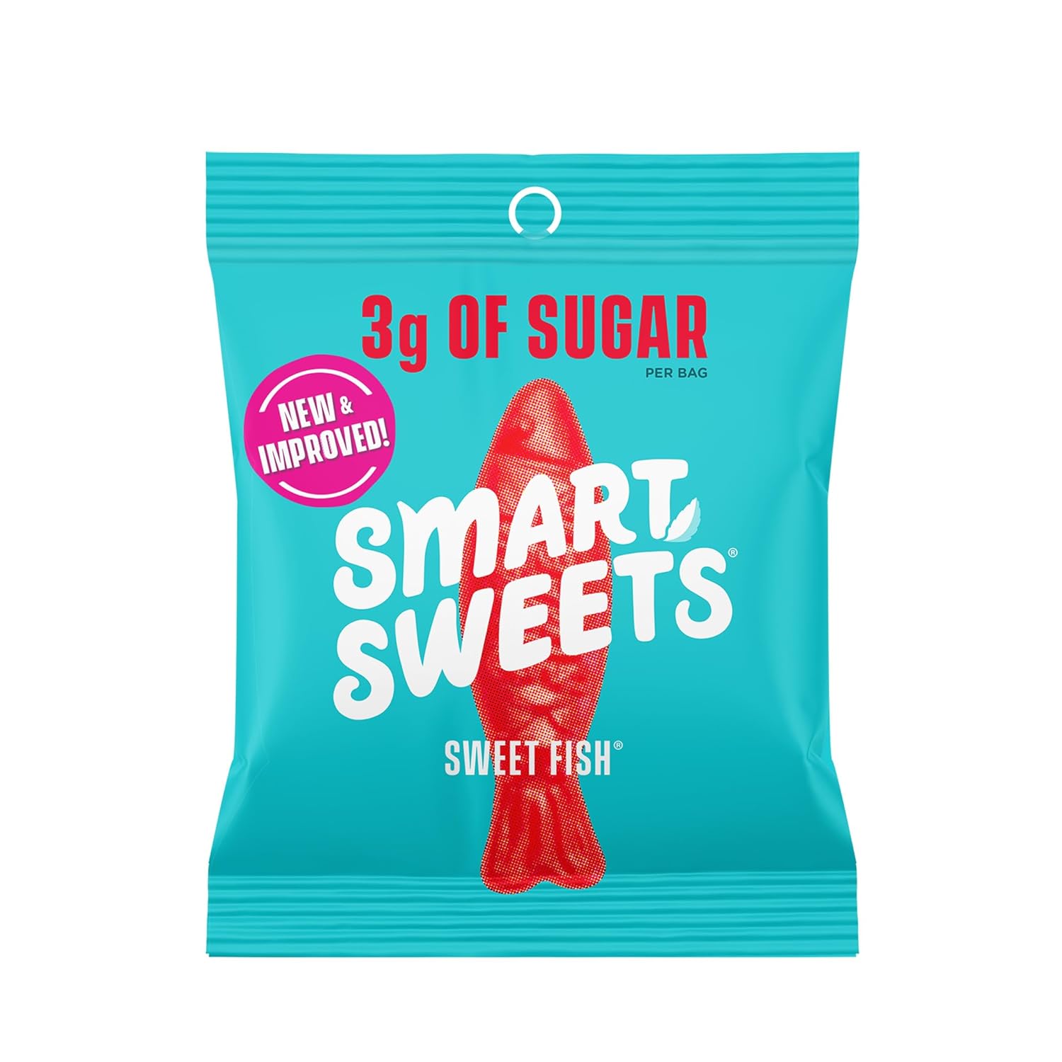 SmartSweets Sweet Fish, Low Sugar Gummy Candy (3g), Low Calorie (130), Gluten-Free -1.8oz (Pack of 12) Packaging may vary