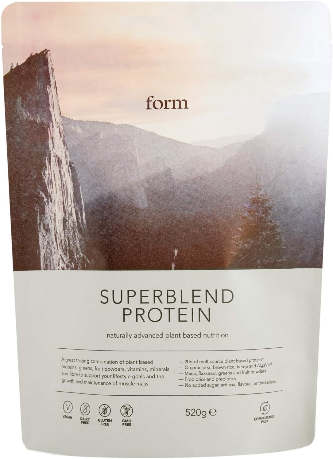 Form Superblend - Vegan Protein Powder, 20g Plant Protein (Chocolate Salted Caramel)