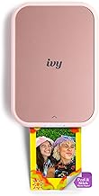 Canon Ivy 2 Mini Photo Printer, Print from Compatible iOS & Android Devices, Sticky-Back Prints, Blush Pink