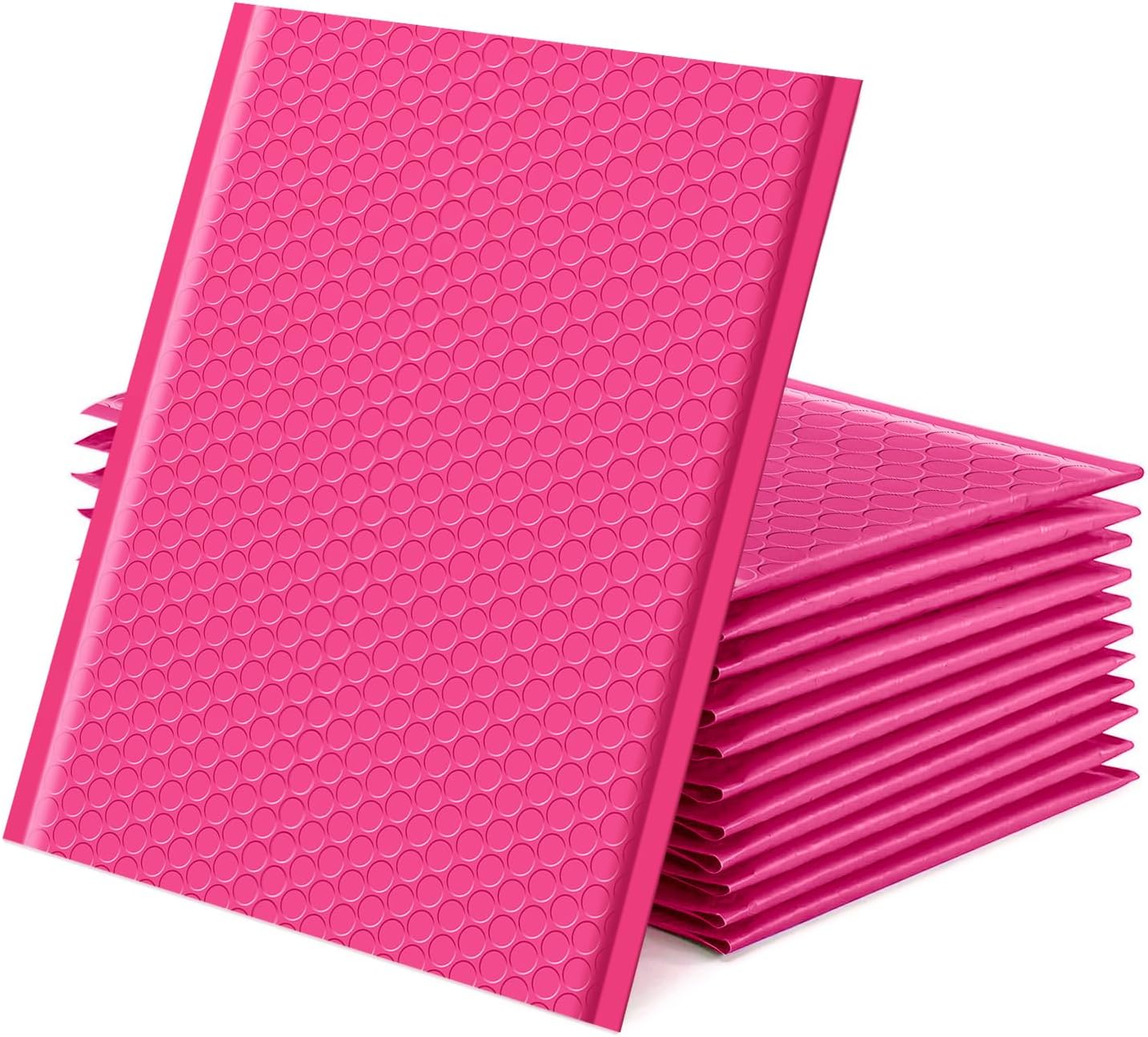GSSUSA Pink Poly Bubble Mailers 8.5x12 Self-Seal Packaging Bags, Small Business Supplies, Padded Envelopes, Shipping mailer, Mailing Bags, Packaging for Small Business, Pink Bubble Mailer, 25 Pack