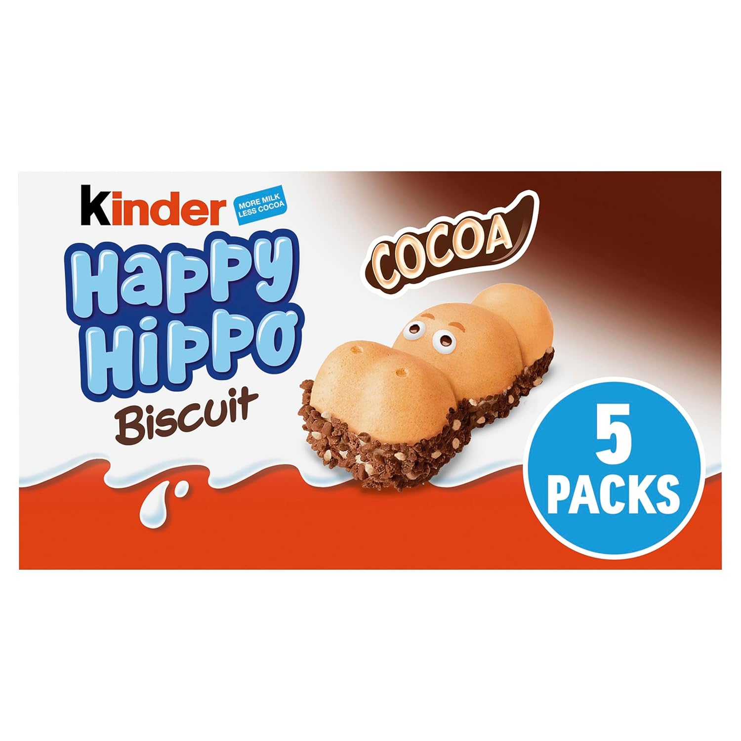 Kinder Happy Hippo Cocoa Cr?..Me T5, 10 Pack