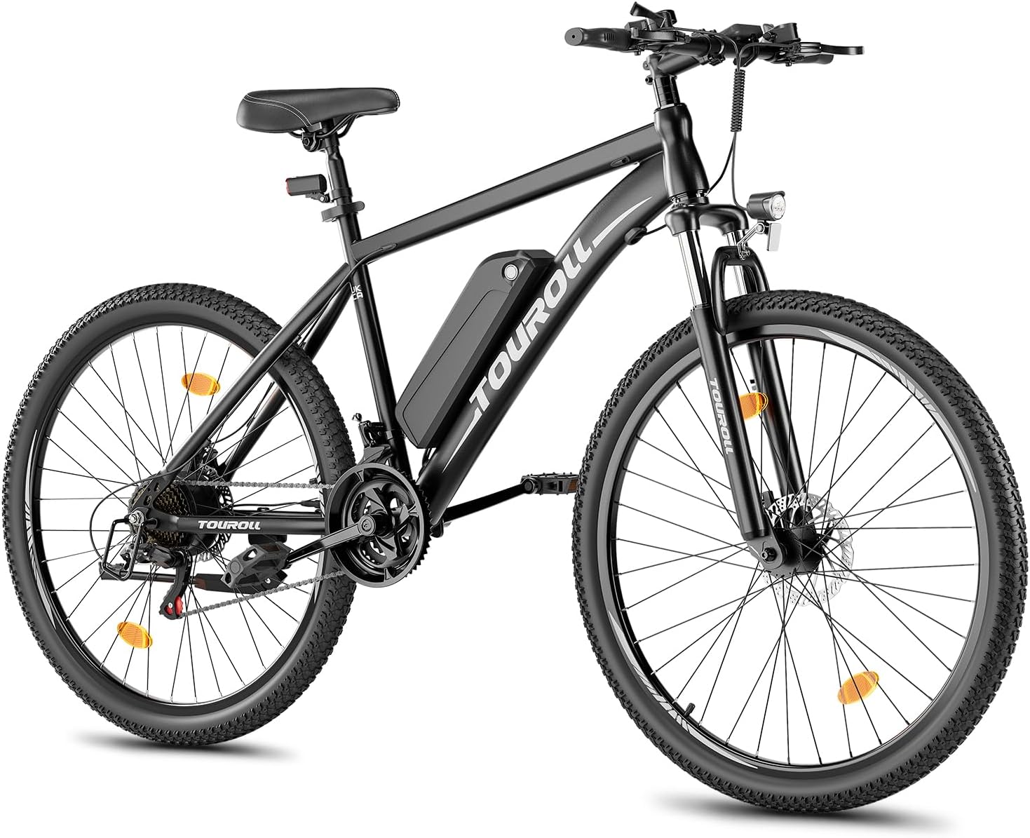 Touroll U1 Electric Mountain Bike, 26''/29'' Electric Bicycle Commute E-bike with 36V 13Ah Removable Battery, LED Display, Dual Disk Brake, 21 Speed, MTB for Teenagers and Adults