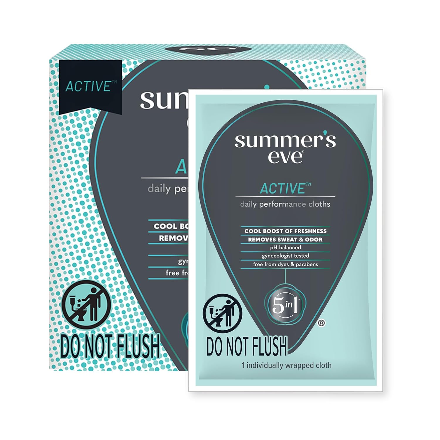 Summer's Eve Active Daily Perfomance Feminine Wipes, pH balanced, 14 Count