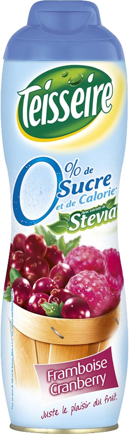 Teisseire Syrup 0% Sugar Raspberry Cranberry 60cl