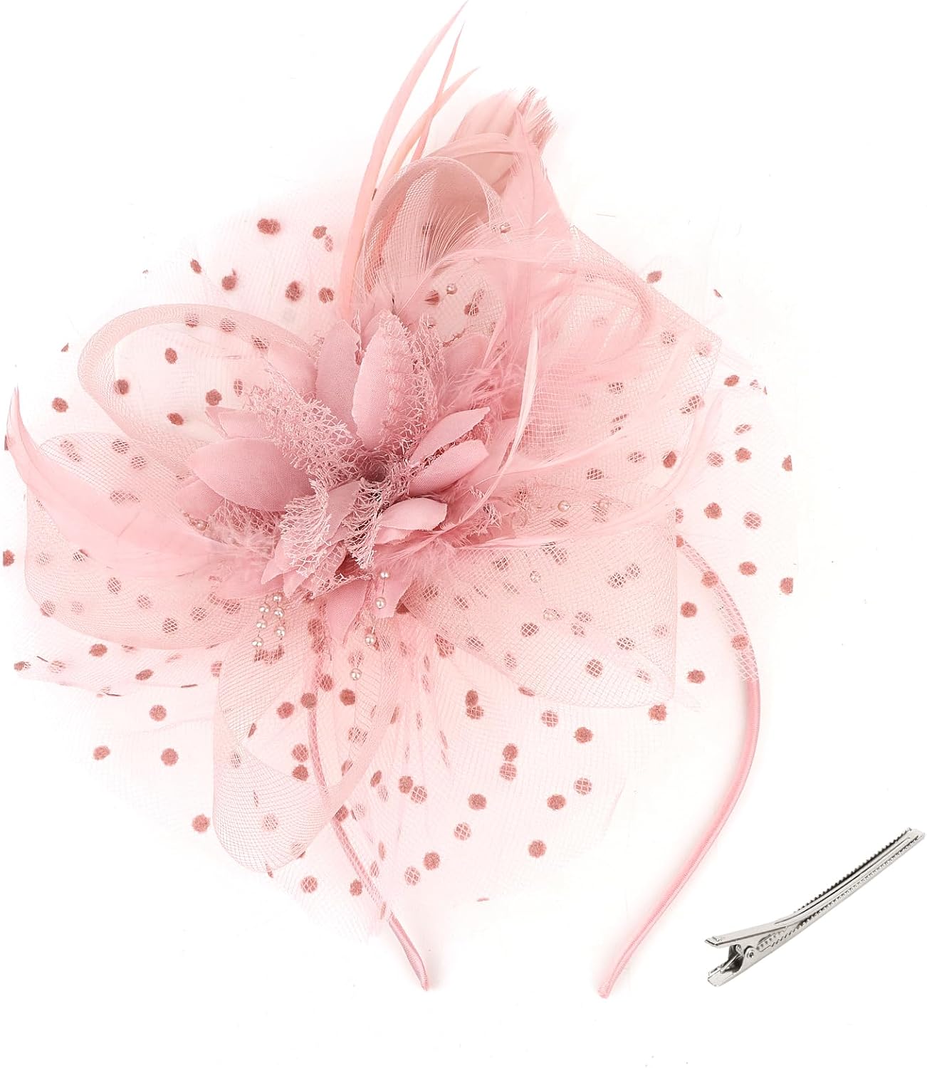 CAVETEE Fascinator for Women Tea Party, Tea Party Headpiece for Women 1920s Party