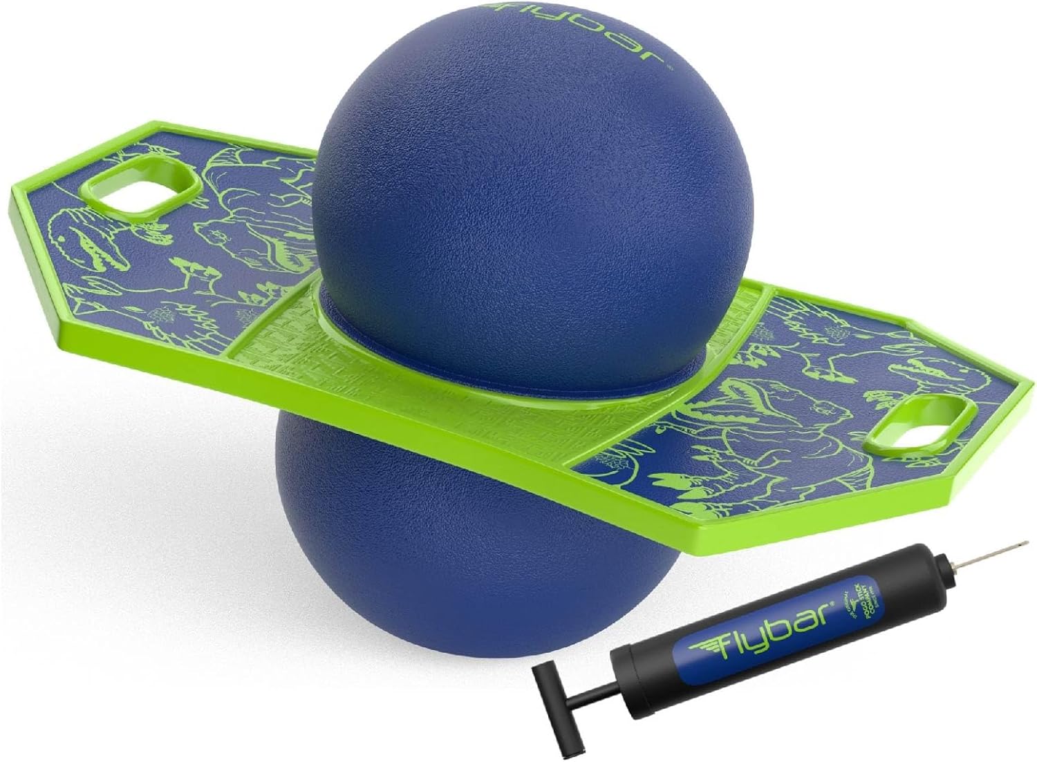 Flybar Pogo Trick Ball for Kids – Balance Bounce Board with Anti-Slip Deck – Pump Included - Indoor & Outdoor Toys for Boys and Girls Fun Way to Reduce Screen Time Supports up to 160 lbs – Ages 6+