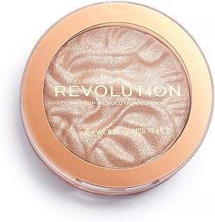 Revolution Beauty, Reloaded Pressed Powder Highlighter, Intensely Pigmented for a High Impact Dewy Finish, Dare To Divulge, 0.22 Oz.