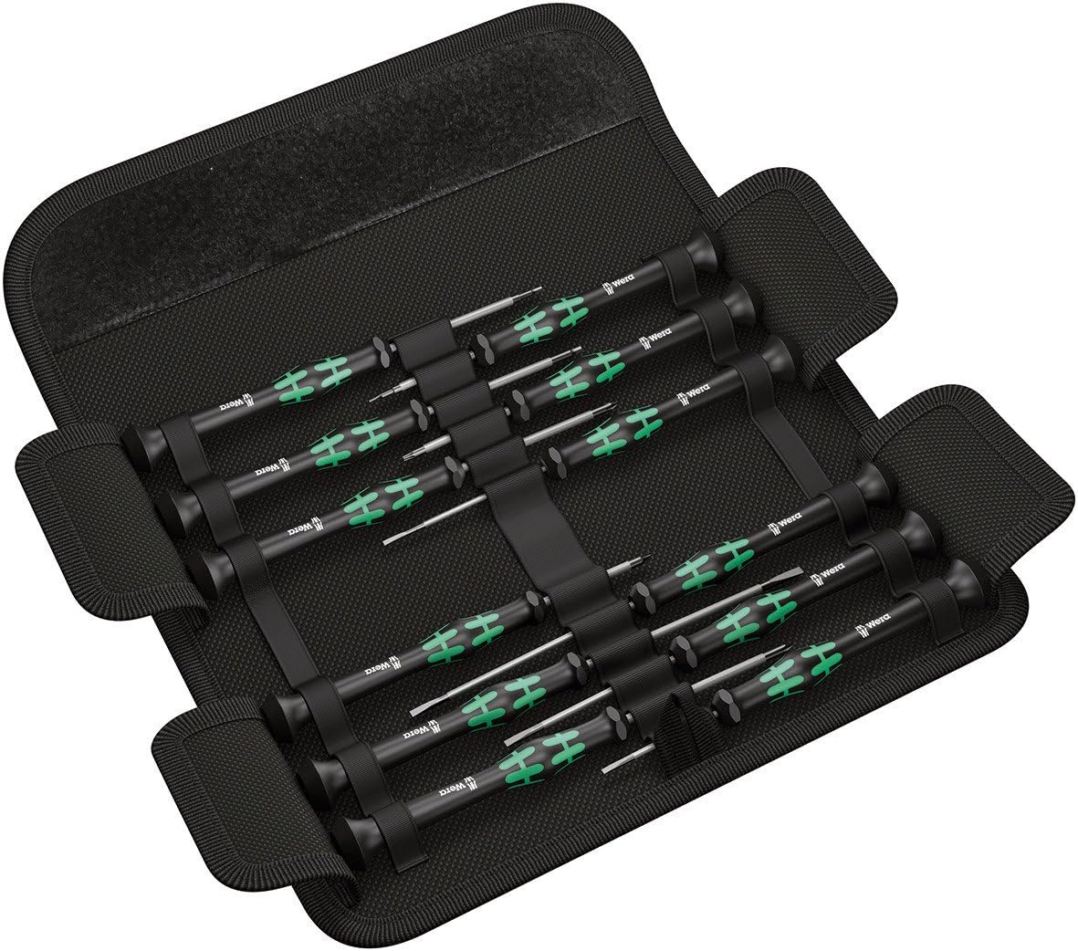 Wera 73675 Kraftform Micro Precision Screwdriver Set, 12 Pieces
