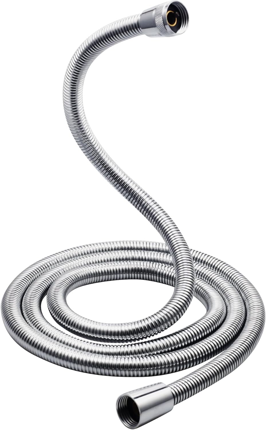 98-Inch Encrypted shower hose G1/2 Universal Shower Pipe Handheld Shower Head Hose Replacement High Pressure Extra Long Anti-Kink Shower Hose for Bath Taps Chrome Flexible Hose Extension