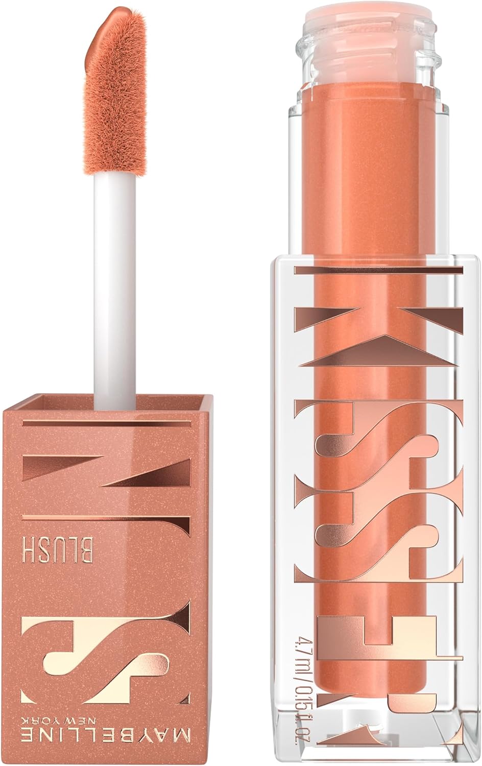 Maybelline New York, SUNKISSER, Multi-Purpose Illuminating Liquid Blush, Blush, Highlighter and Bronzer, Healthy Glow, Tanned Complexion, Glowy Makeup, Shade: Downtown Rush - 4.7 ml