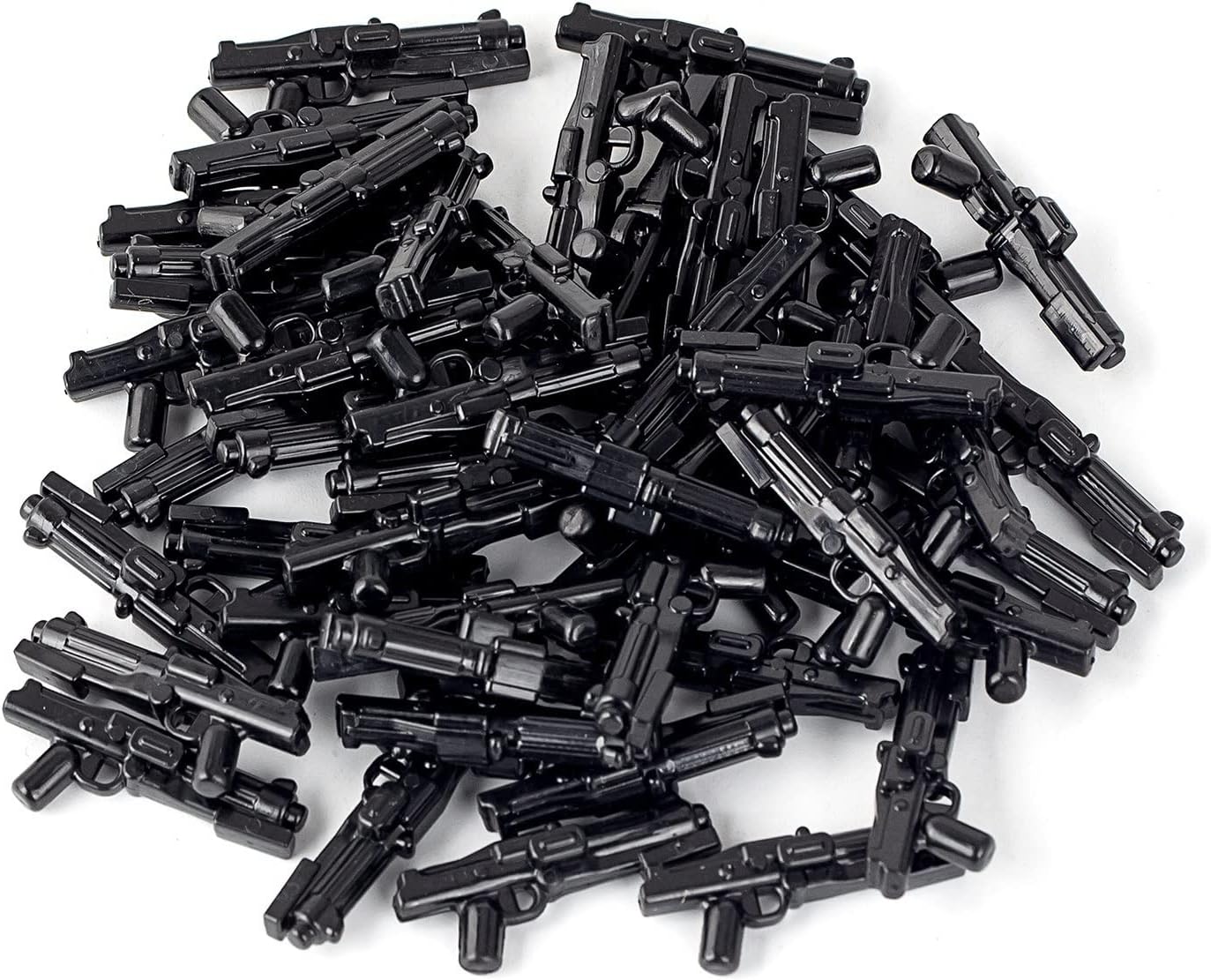 MOOXI-MOC Space Wars DC-15 Clone Trooper Blaster Weapons Pack Accessories,Designed for Minifigs Hands(50pcs)