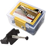 Hidden Deck Fasteners for Composite Decking Board, Composite Decking Clips & Plastic Hidden Fasteners with Screws, Universal Composite Deck Fasteners, 90 Per Box for 50 SQ.FT.