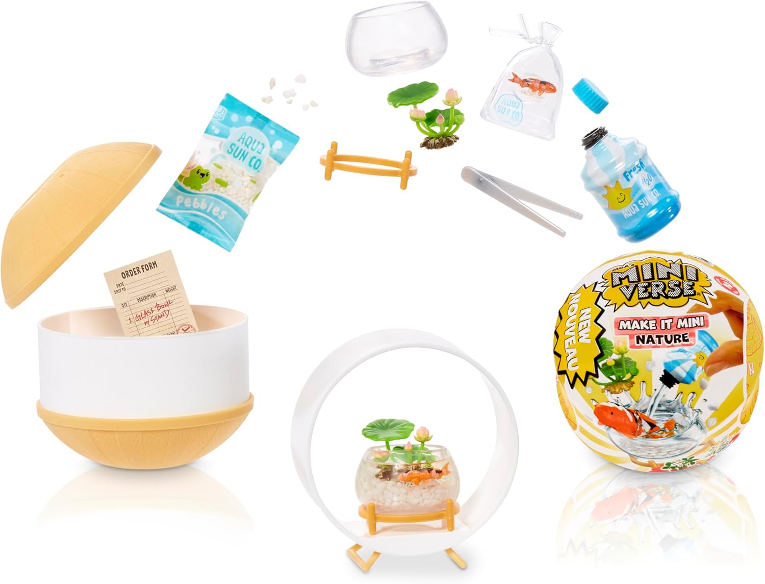 MGA's Miniverse - Make It Mini Nature Series 2 Mini Collectibles, Mystery Blind Packaging, DIY, Crafts, Resin Play, Replica Plants, Replica Animals, Mini Flowers, Botanicals, NOT Edible, Collectors