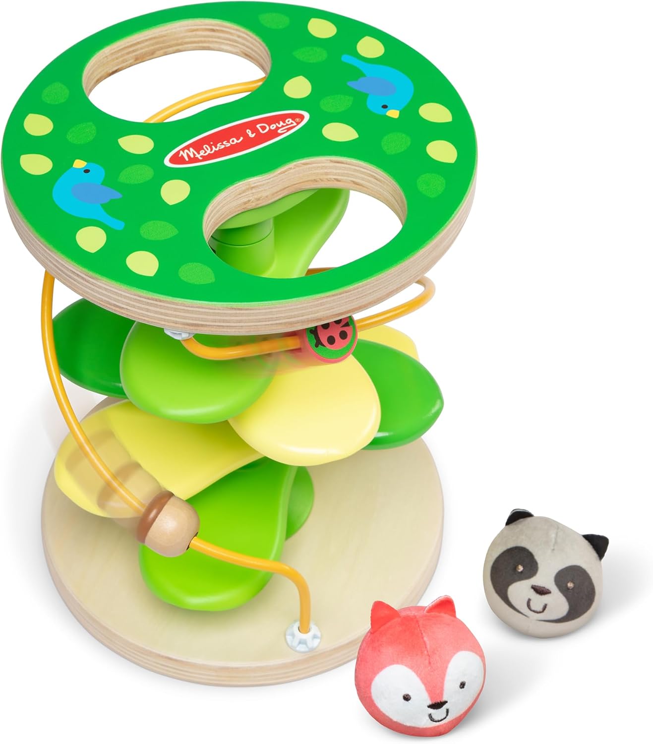 Melissa & Doug Rollables Treehouse | Early Development & Activity Toys for 1 Year Old Boys & Girls | Wooden Baby Toys 12 Months + | Cause & Effect with Sensory Balls for Babies - FSC Certified