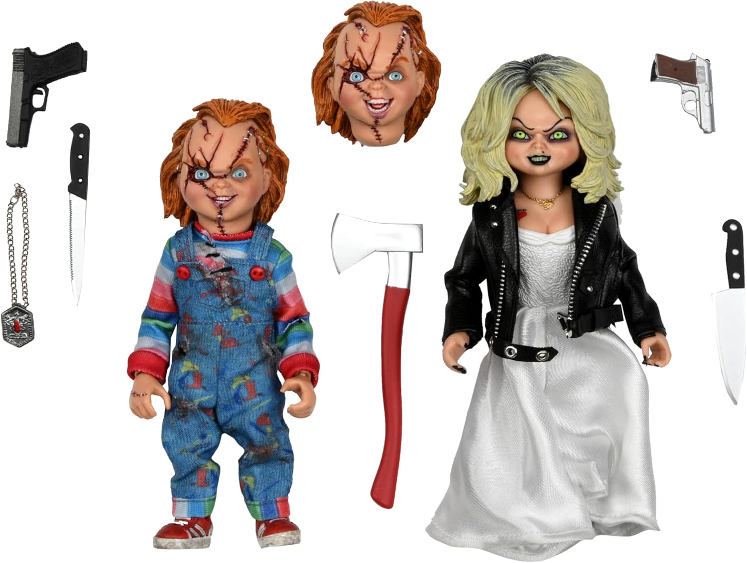 NECAOfficial - Bride of Chucky 8" Clothed Action Figure Chucky and Tiffany 2 pack