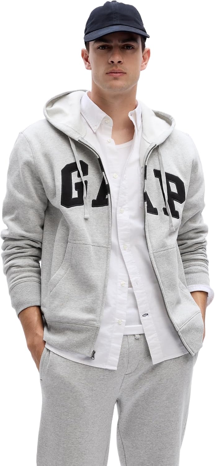 GAP Men's Heritage Logo Full Zip Hoodie