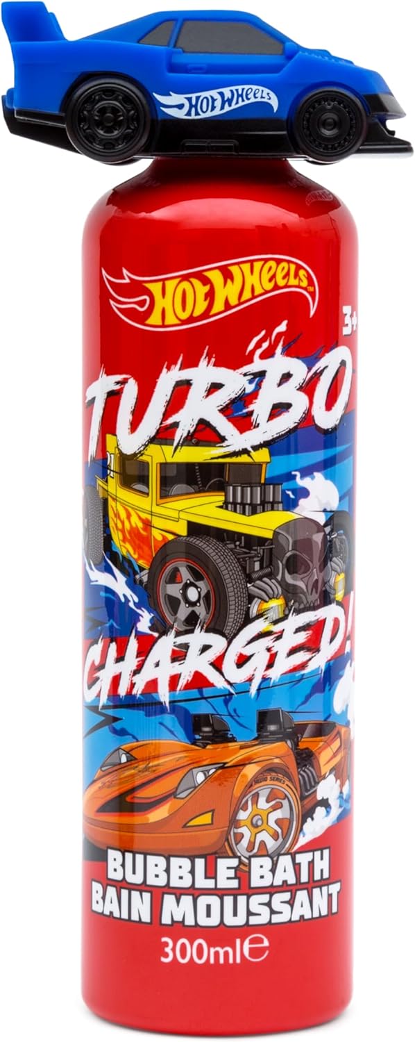 Hot Wheels Children's Bubble Bath with Topper Toy - 300ml - Award Winning