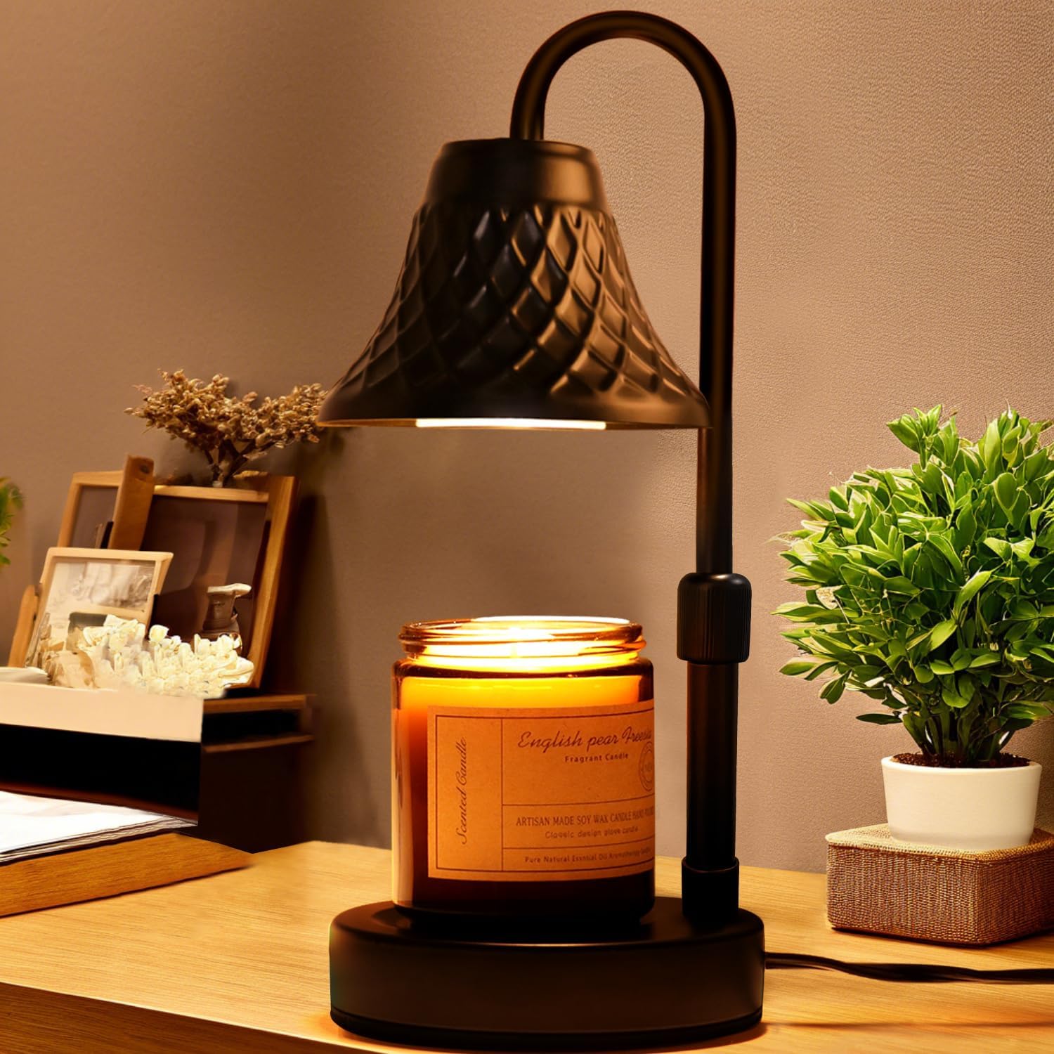 Adjustable Candle Warmer Lamp with Timer: Birthday Gifts for Women fits All Candle Jar Home Decor - Wax Warmer for Scented Wax Gifts for Women