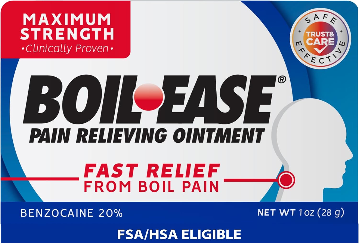 Boil Ease Pain Relieving Ointment, 1 Ounce