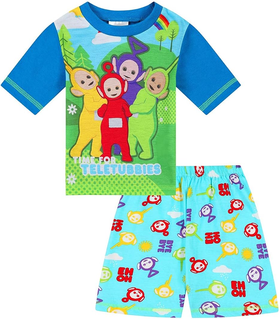 Teletubbies Tinky-Winky, Dipsy, Laa Laa and Po Short Pyjamas