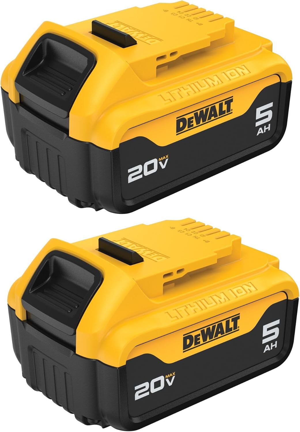 DEWALT 20V MAX 5 Ah Lithium Ion Battery 2-Pack (DCB205-2)