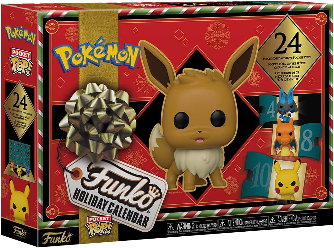 Funko Pop! Advent Calendar: Pokemon - 24 Days of Surprises - Collectible Vinyl Mini Figures - Mystery Box - Gift Idea - Holiday Present for Girls, Boys & Kids - Christmas Countdown