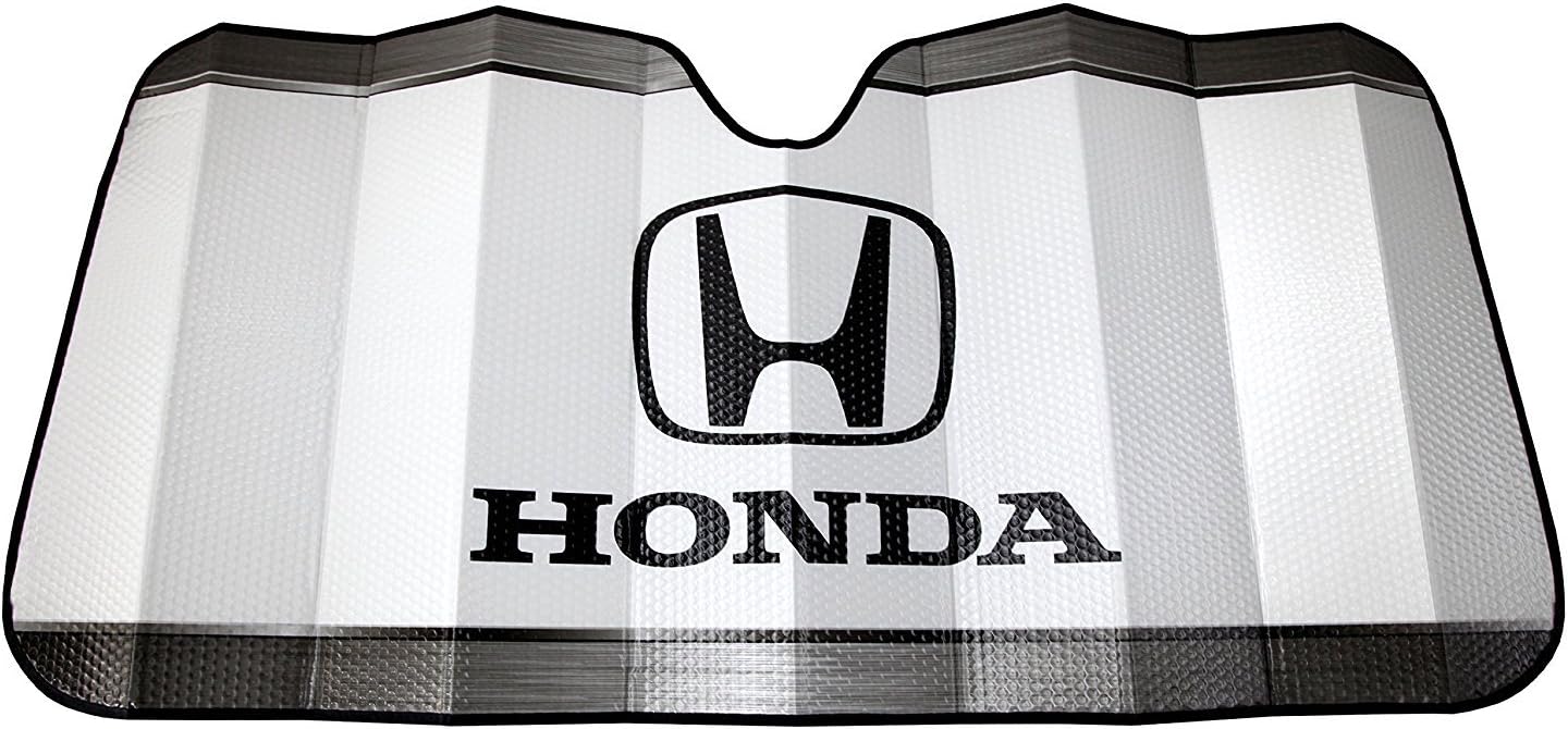 Plasticolor 003714R01 Honda Logo White Accordion Style Car Truck SUV Front Windshield Sunshade