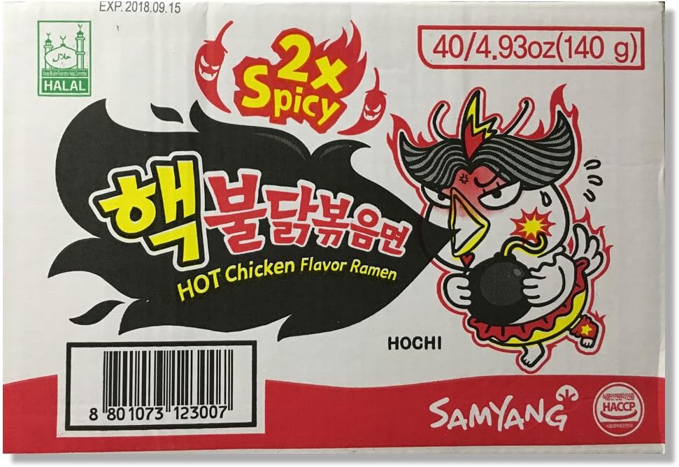 Samyang 2xSpicy Hot Chicken Flavour Ramen - 40 Packets