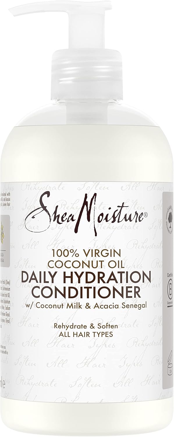 Shea Moisture Daily Hydration 100% Virgin Coconut Oil Hair Conditioner silicone and sulphate free for all hair types 384 ml