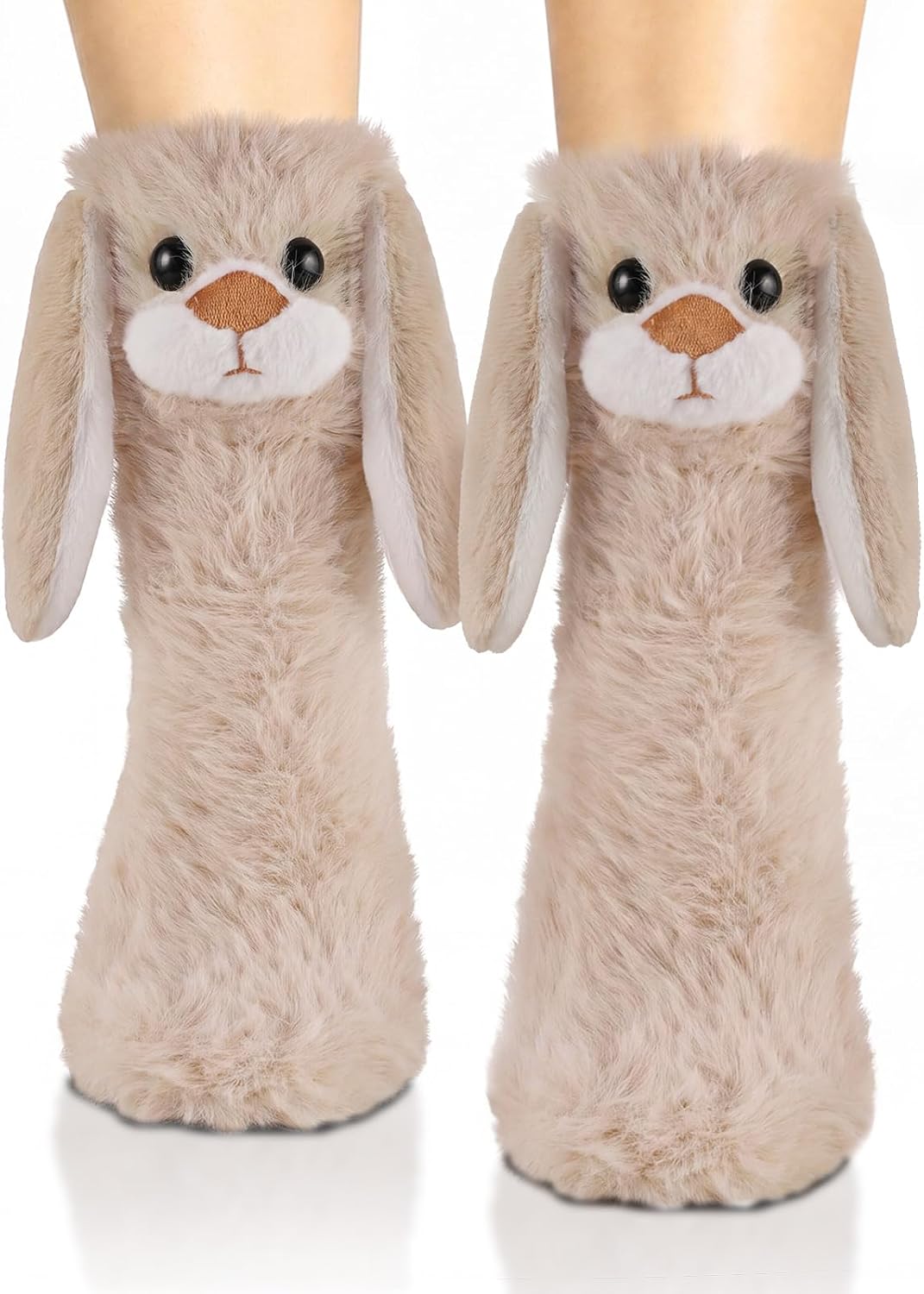 Cute 3D Fluffy Animal Slipper Socks for Women and Teen Girls, Cosy and Warm | Gifts for Birthdays, Mothers Day, Valentine’s Day, Easter, Christmas, and Stocking Fillers