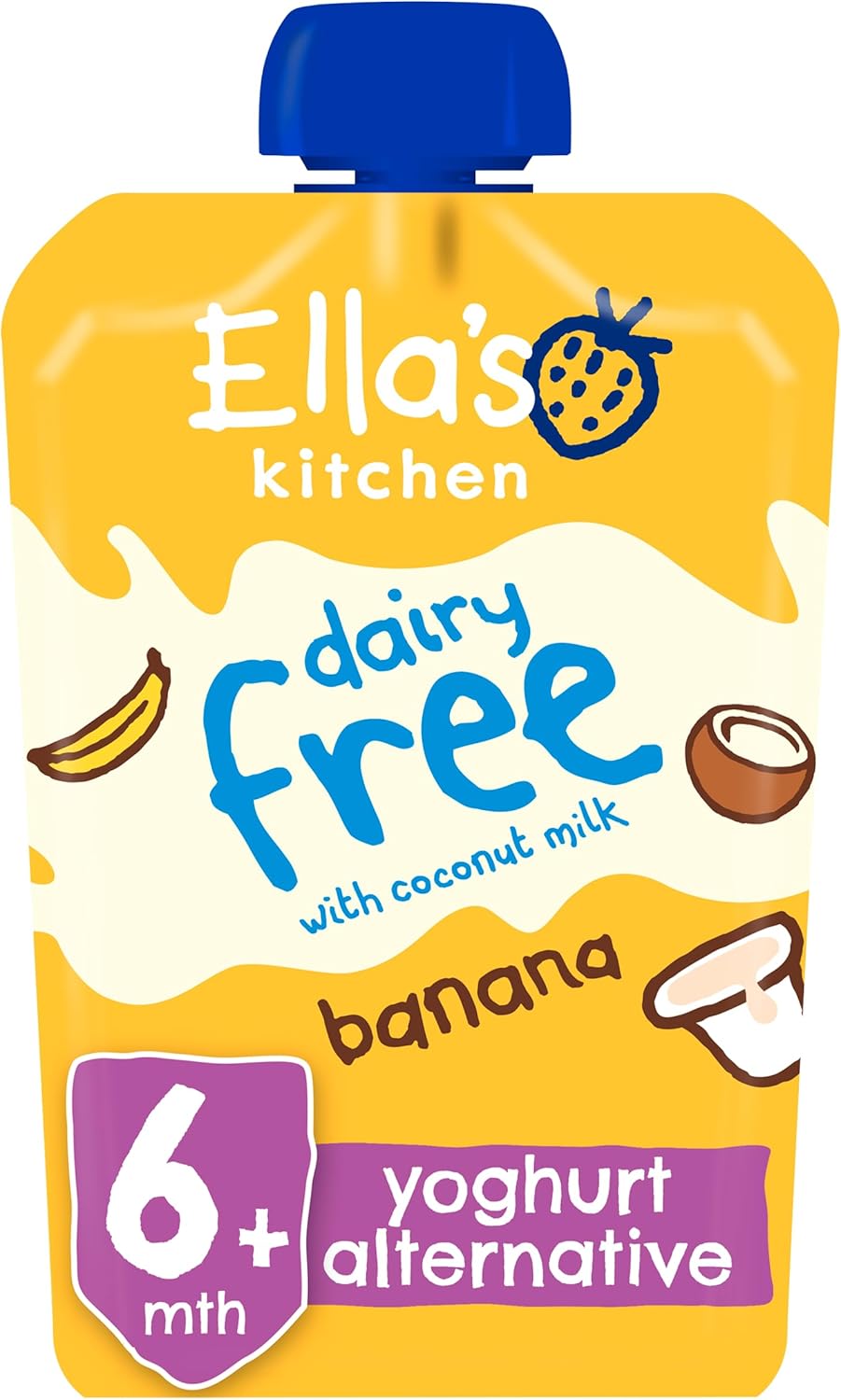 Ella's Kitchen Dairy Free Banana Yoghurt Alternative From 6 Months