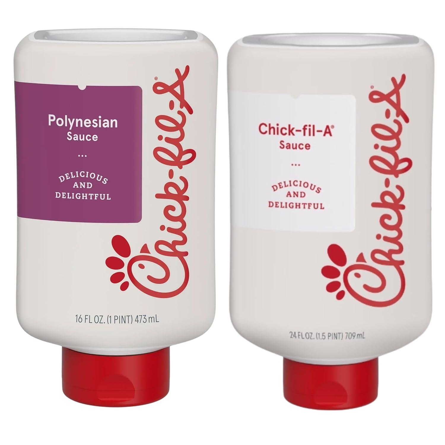 Chick-fil-A Sauce Bundle -- Chick-fil-A Sauce and Polynesian Sauce -- 16 ounces each