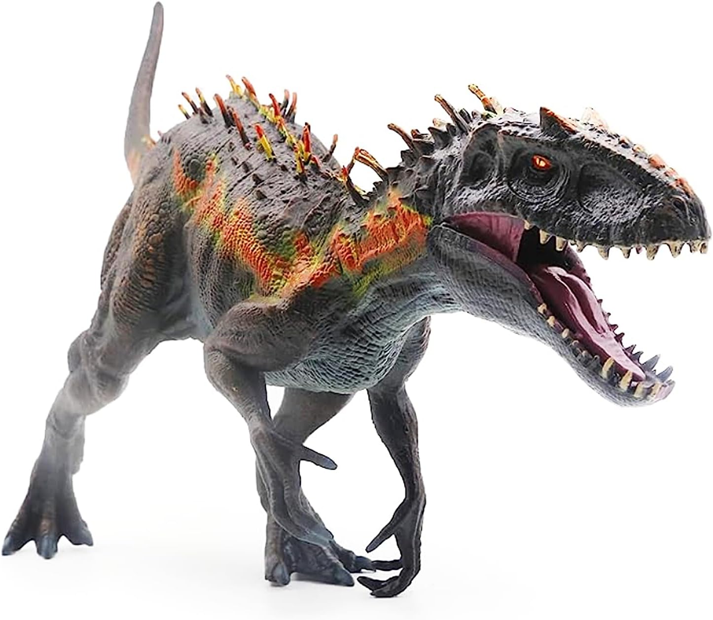 Large Realistic Tyrannosaurus Rex Toy, 15.7 inch T-REX Dinosaur Colletion, Kids' Play Dinosaur & Prehistoric Creature Figures with Moveable Jaw, Red, Ages 8+