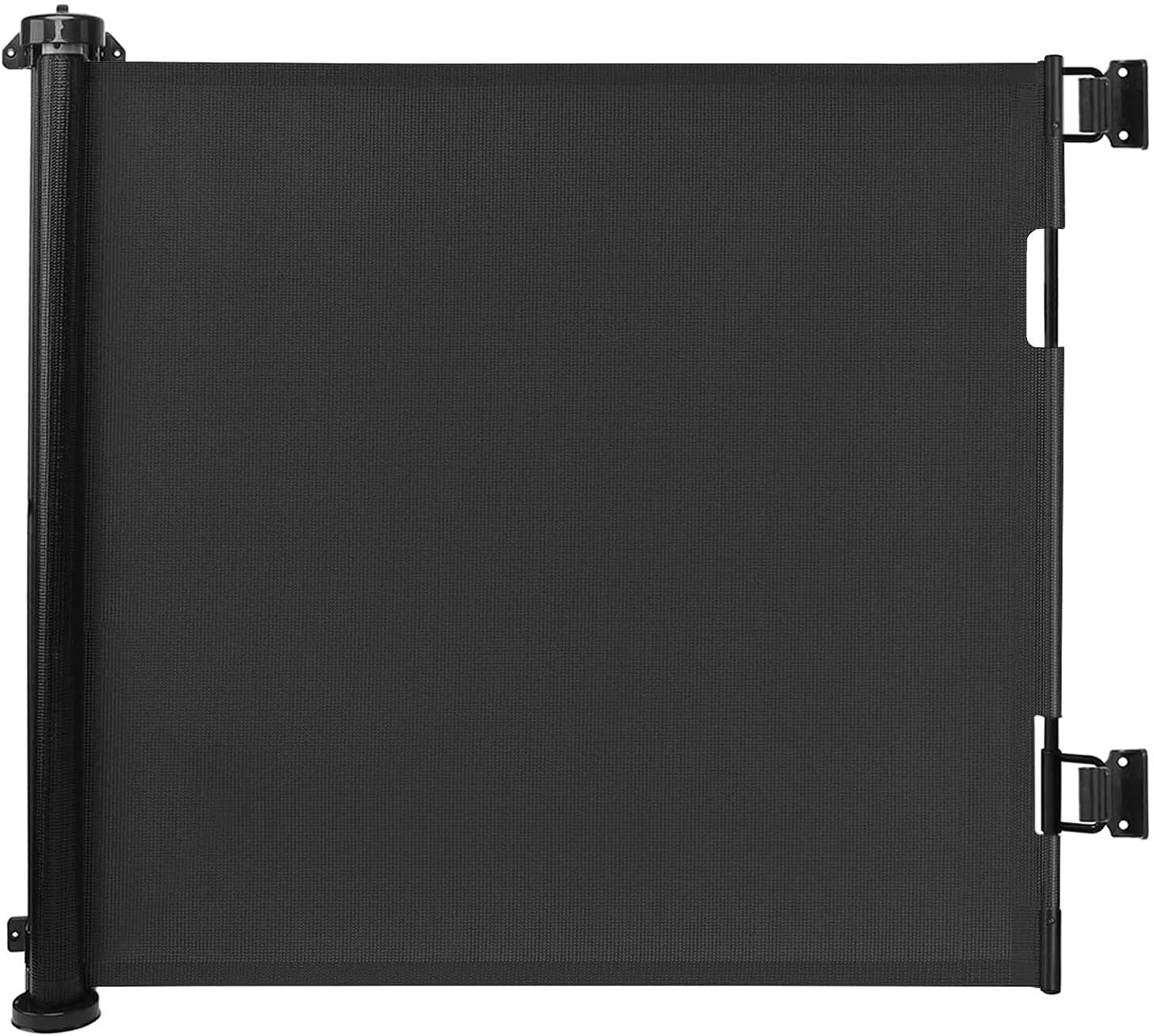 Retractable Stair Gate,One Handed Operation,Extends Up Wide150cm/High 86cm,Baby Gate for Stairs,Doorways,Kitchen,Hallways,Stair Gates for Baby/dogs, (Black, 150cm*86cm)