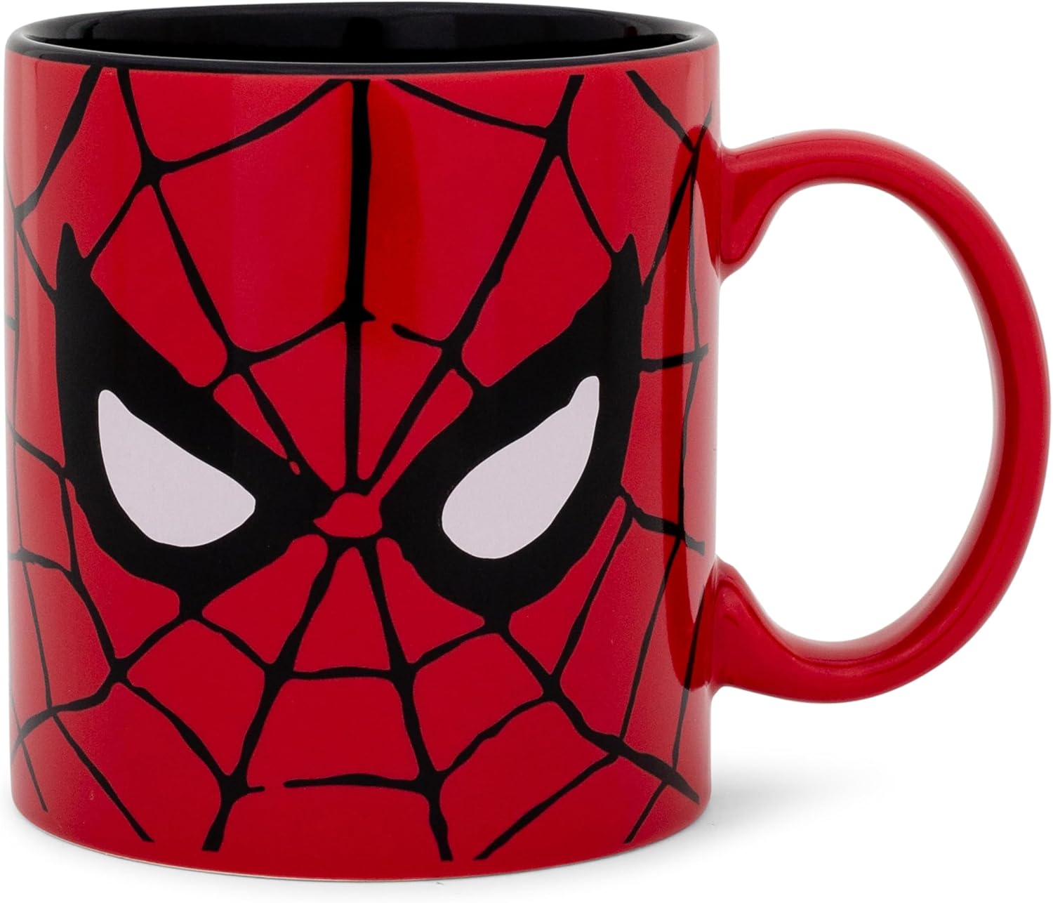 Silver Buffalo Marvel Spider-Man Face Jumbo Ceramic Coffee Mug, 20-Ounces, Red(Pack of 1)