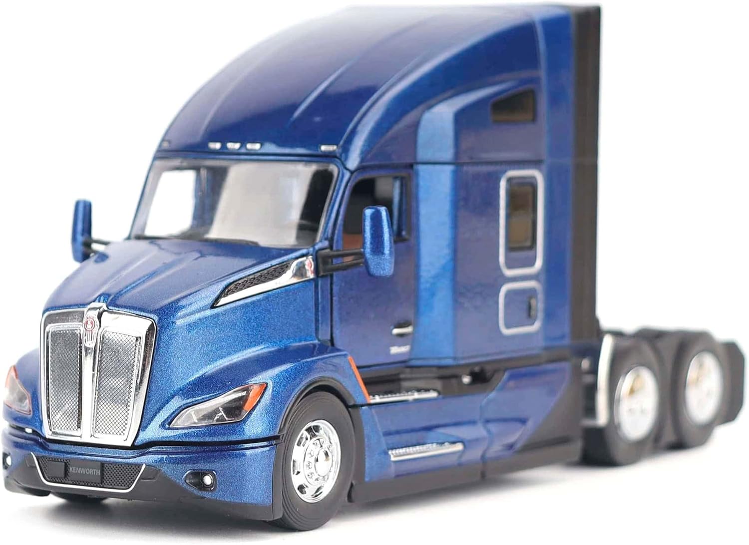 Diecast Masters 1/50 Depp Cerulean Blue Kenworth T680 76in High-Roof Sleeper Cab Tandem Tractor 71108