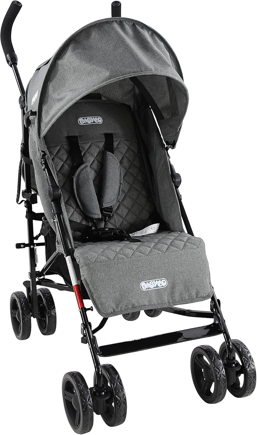 Babyco Arc 0+ Stroller Pram Pushchair-Grey Melange with Raincover
