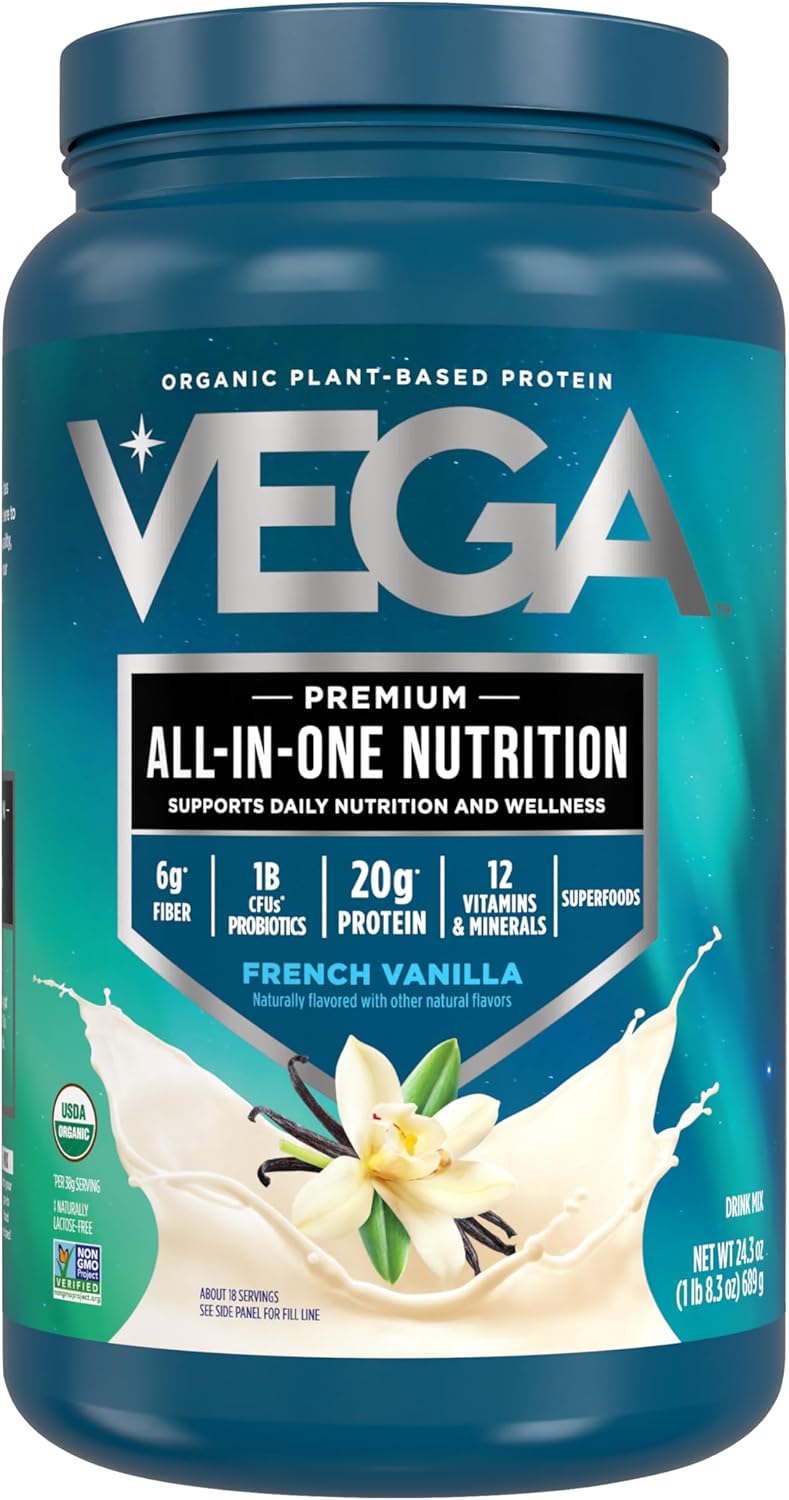 Vega One All-in-One Plant Protein Shake - French Vanilla - 689g (24.3oz)