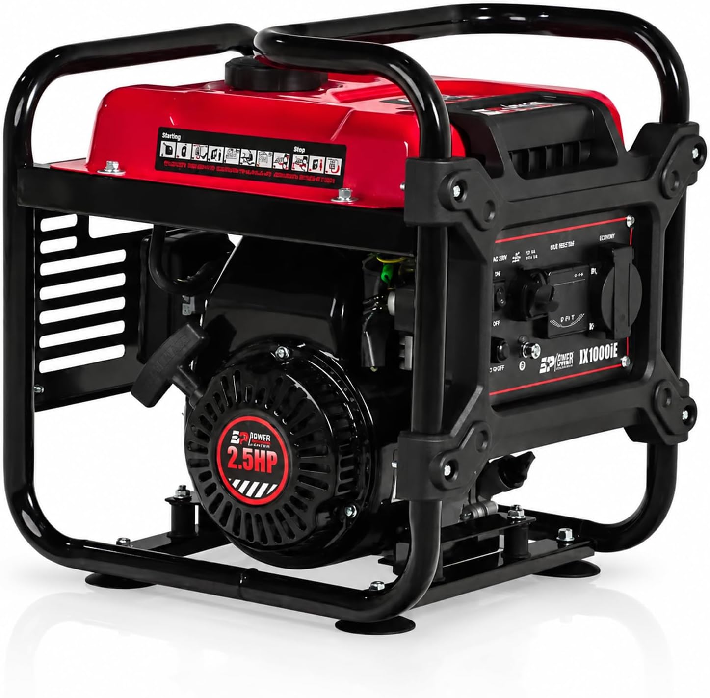 Excel Power XL1000iE Inverter Generator - 1000W Portable Petrol Generator with Stable Clean Power | Digital Display, Low Oil Protection & 3.8L Fuel Tank for Camping & Home Backup