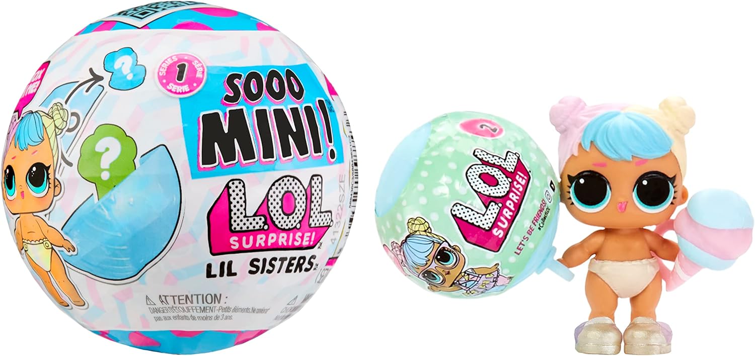 L.O.L. Surprise! Lil Sisters- with Collectible Doll, 5 Surprises, Mini Ball, Limited Edition Dolls- Great Gift for Girls Age 4+