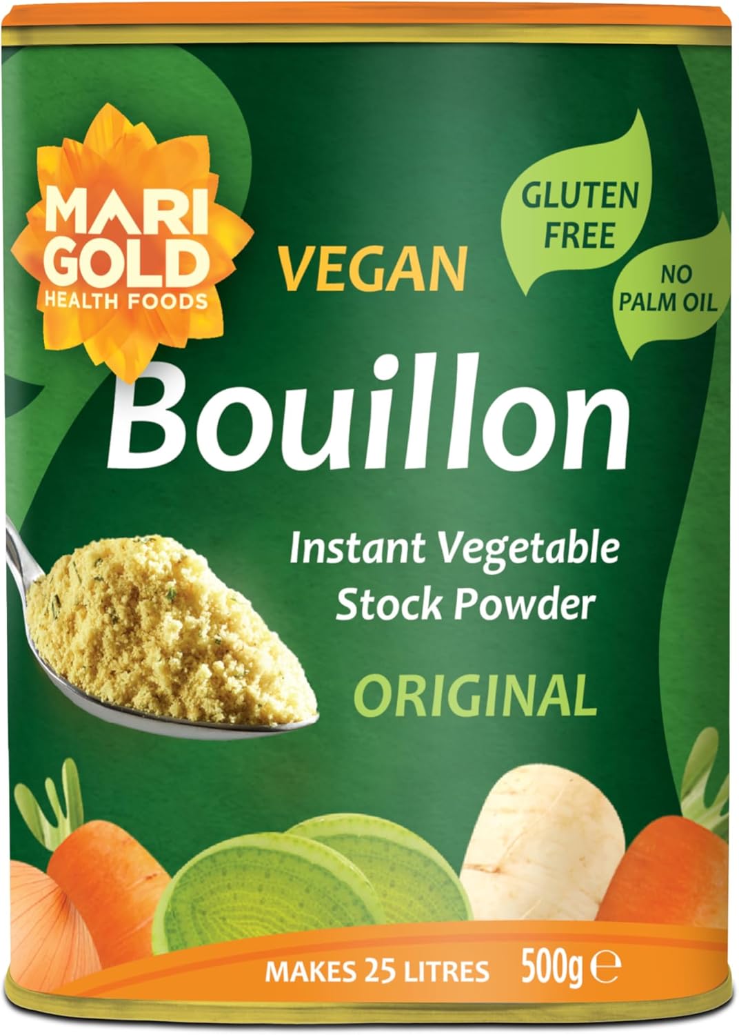 Marigold Vegan Bouillon Instant Vegetable Stock Powder Original, 500g