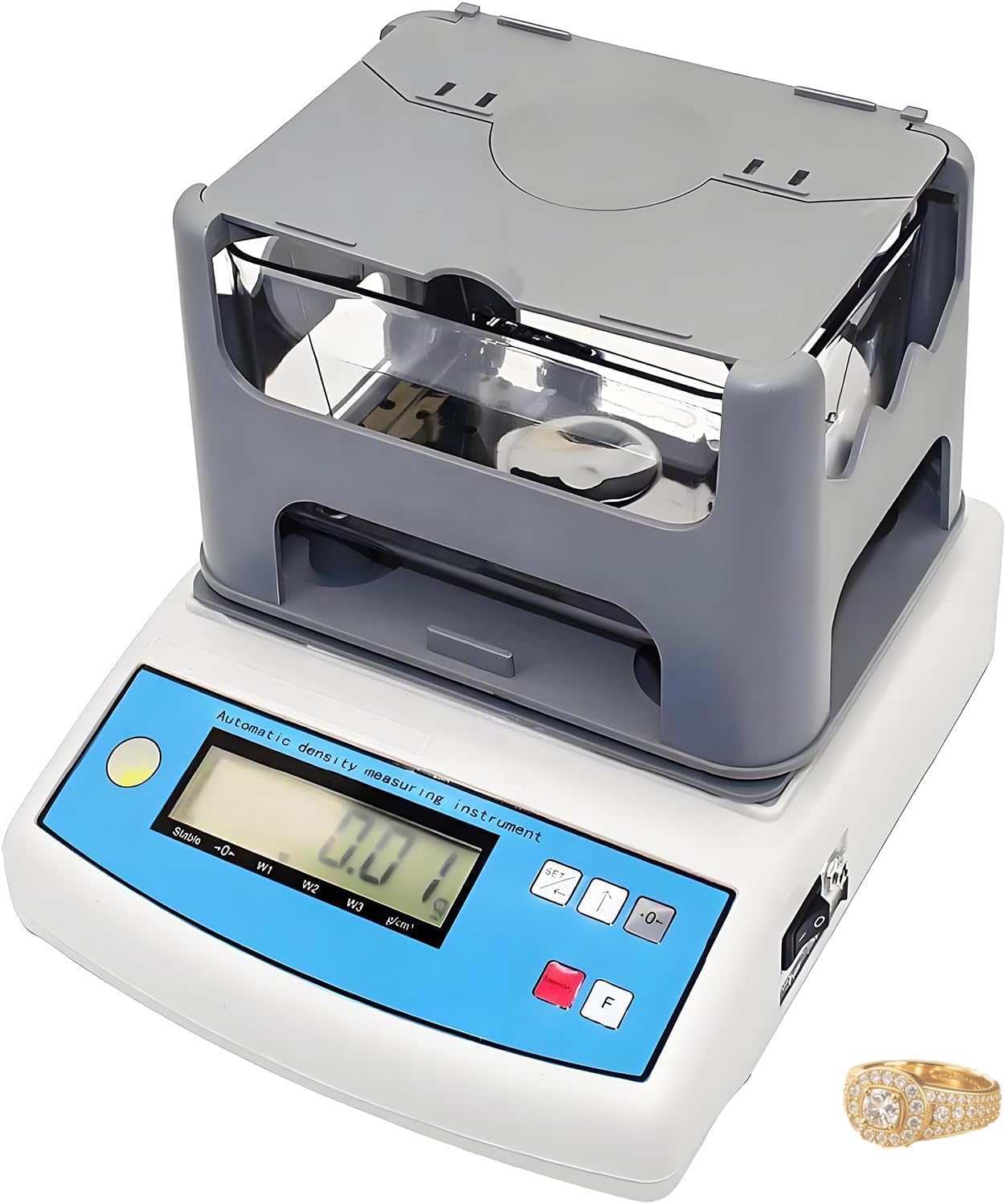 Gold Purity Tester Machine,Precious Metals Testing Machine,Precious Metal Purity Analyzer,High-Precision Electronic Solids Density Meter with Max Weight 300g