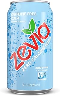 Zevia All Natural Soda, Caffeine Free Cola, 12-Ounce Cans (Pack of 24)