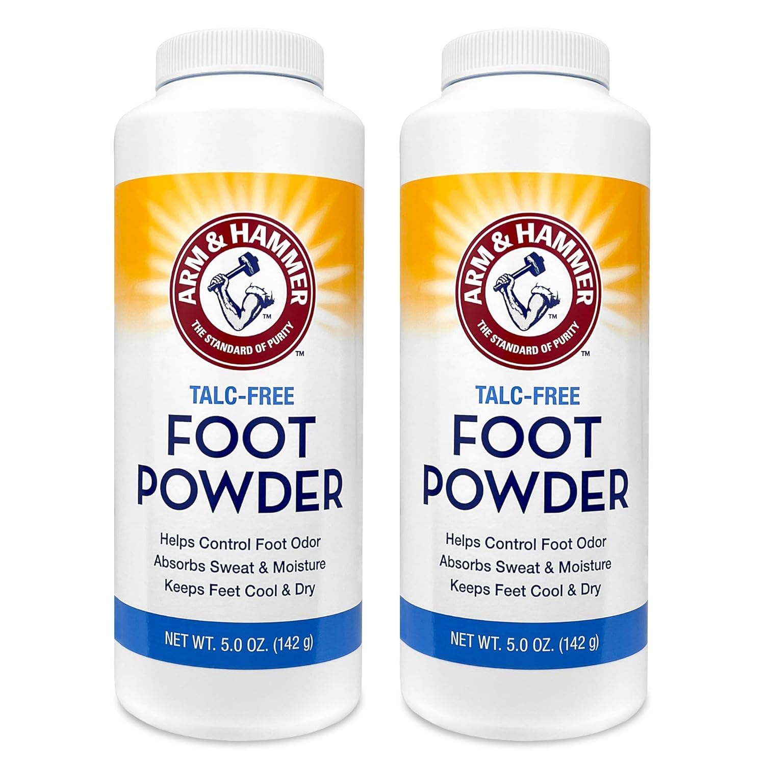 Arm & Hammer Talc-Free Foot Powder 5.0 OZ (Pack of 2)