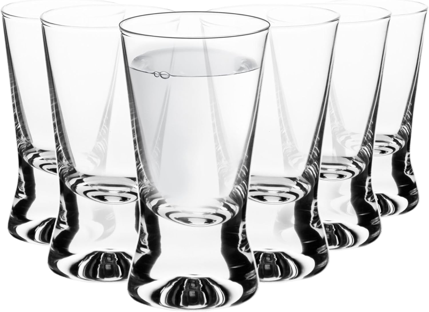 Krosno Vodka Glasses X-line, Set of 6 Glasses, 25 ML, Collection X-Line, Vodka, Tequila, Aperitivo and Spirits Glasses for Parties and Home Use, Dishwasher Safe, Made in Europe